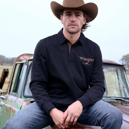 WRANGLER MENS NASH RUGBY-Ranges Country
