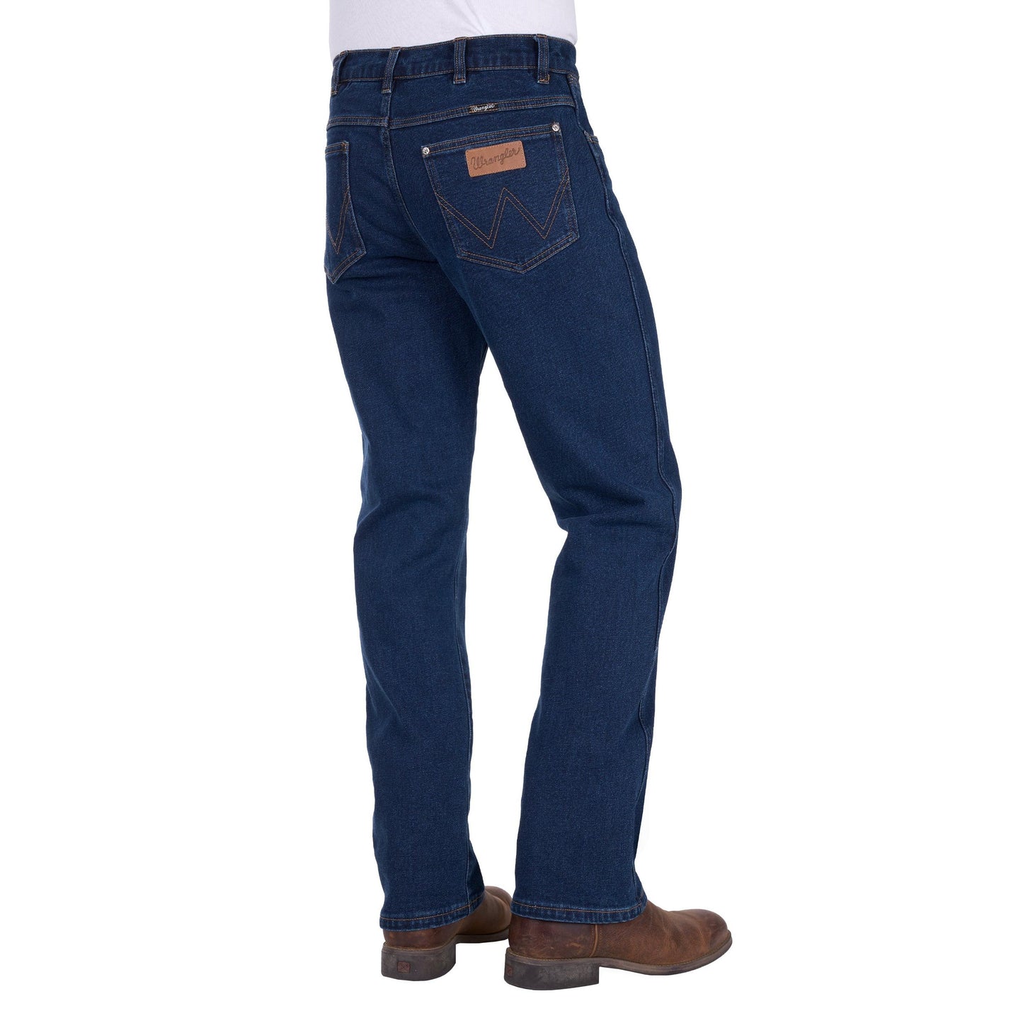 WRANGLER MENS ORIGINAL RINSE LOWER RISE BOOT CUT JEANS