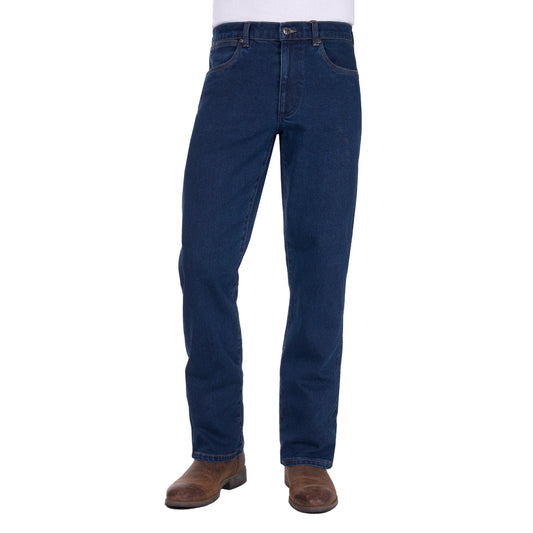 WRANGLER MENS ORIGINAL RINSE LOWER RISE BOOT CUT JEANS-Ranges Country