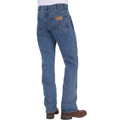 WRANGLER MENS ORIGINAL STONE LOWER RISE BOOT CUT JEANS