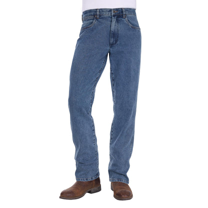 WRANGLER MENS ORIGINAL STONE LOWER RISE BOOT CUT JEANS-Ranges Country