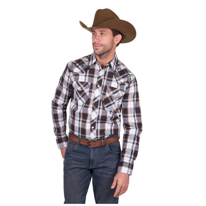 WRANGLER MENS RICKY EMBROIDERED SHIRT-Ranges Country