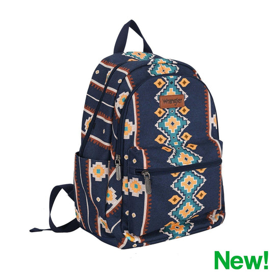 WRANGLER SOUTHWESTERN CANVAS BACKPACK-Ranges Country