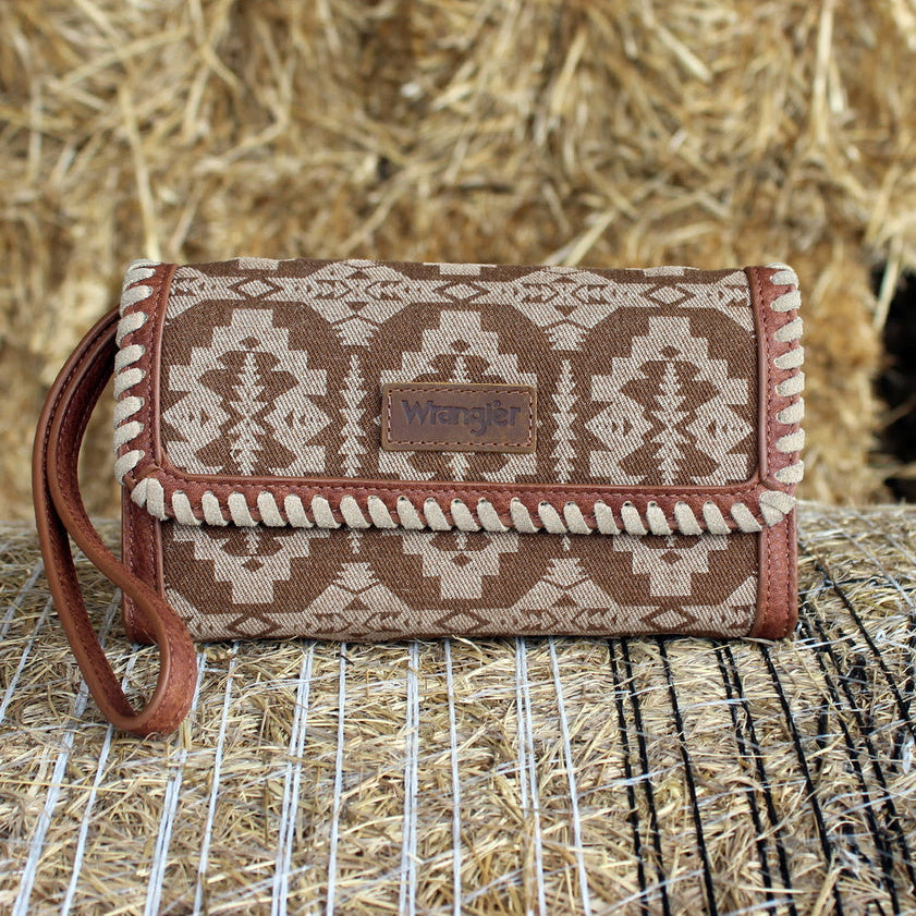 WRANGLER SOUTHWESTERN DAKOTA WHIPSTITCH WALLET BAG