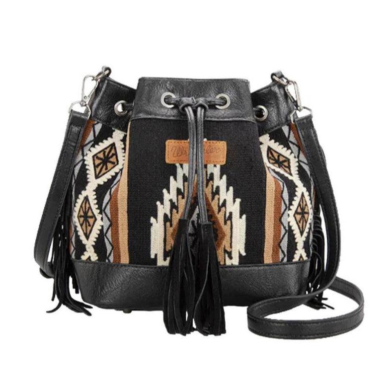 WRANGLER SOUTHWESTERN MAYA AZTEC BUCKET BAG-Ranges Country