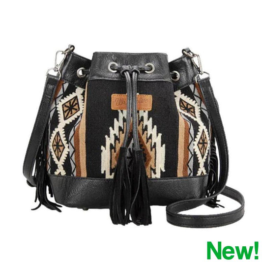 WRANGLER SOUTHWESTERN MAYA AZTEC BUCKET BAG-Ranges Country