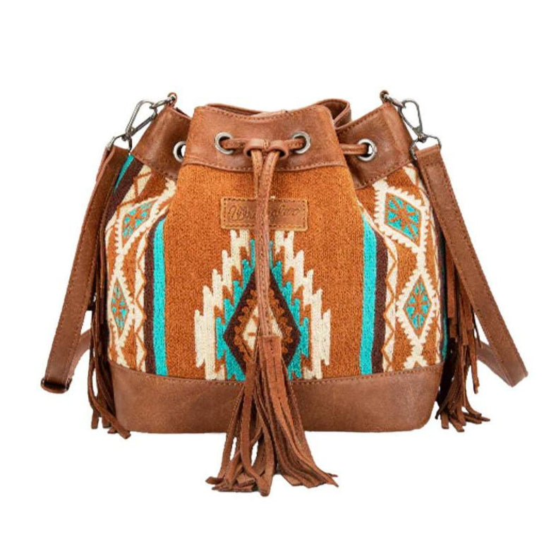 WRANGLER SOUTHWESTERN MAYA AZTEC BUCKET BAG-Ranges Country