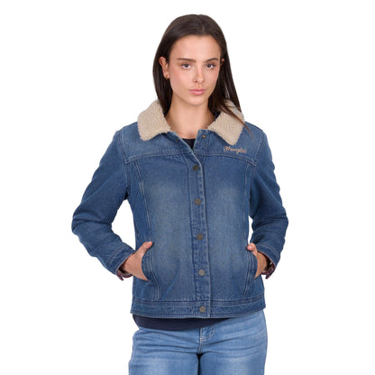WRANGLER WOMENS DIXIE REVERSIBLE DENIM JACKET