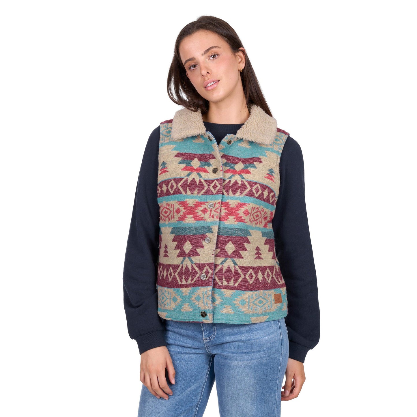 WRANGLER WOMENS DIXIE REVERSIBLE DENIM VEST