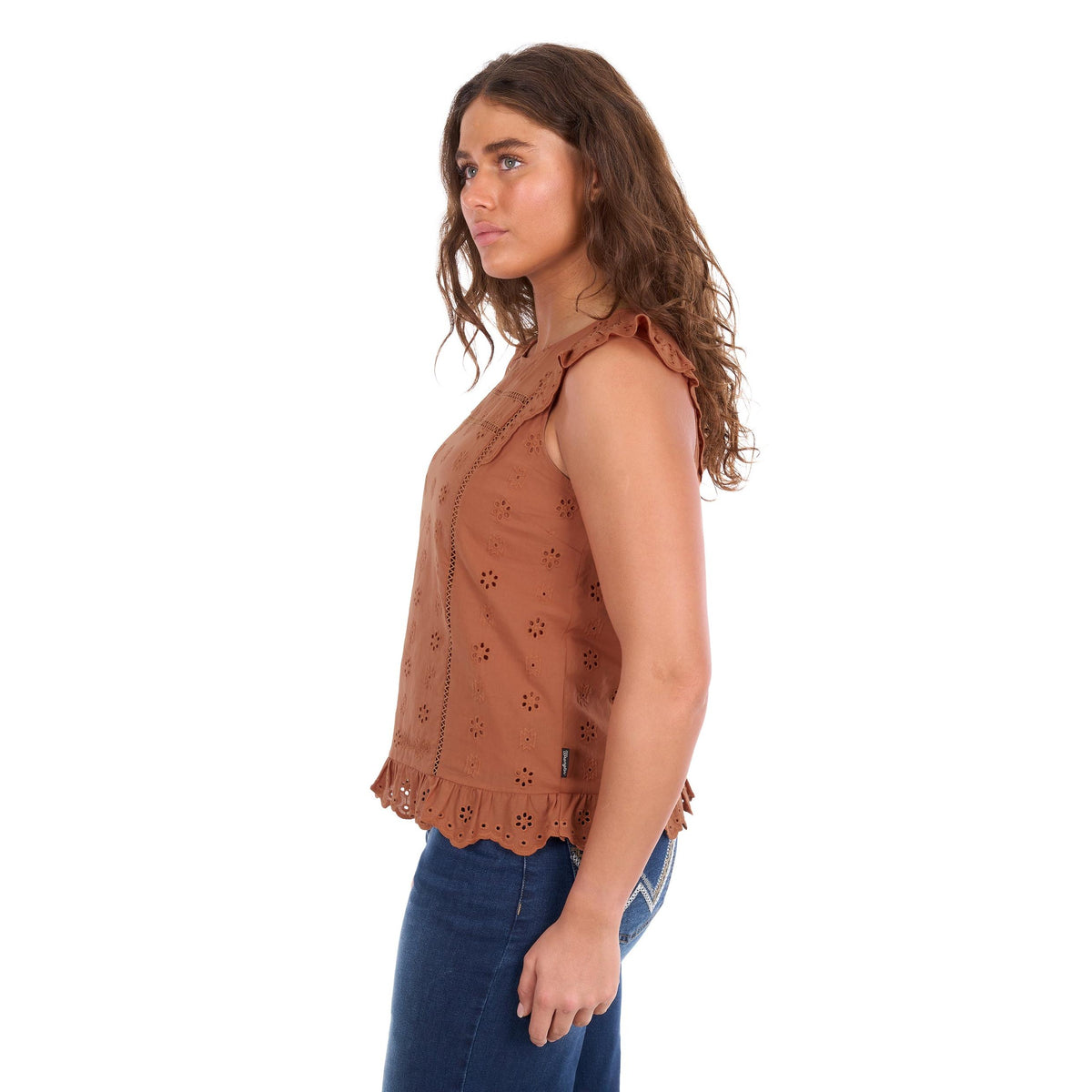WRANGLER WOMENS GRACE SLEEVELESS BLOUSE