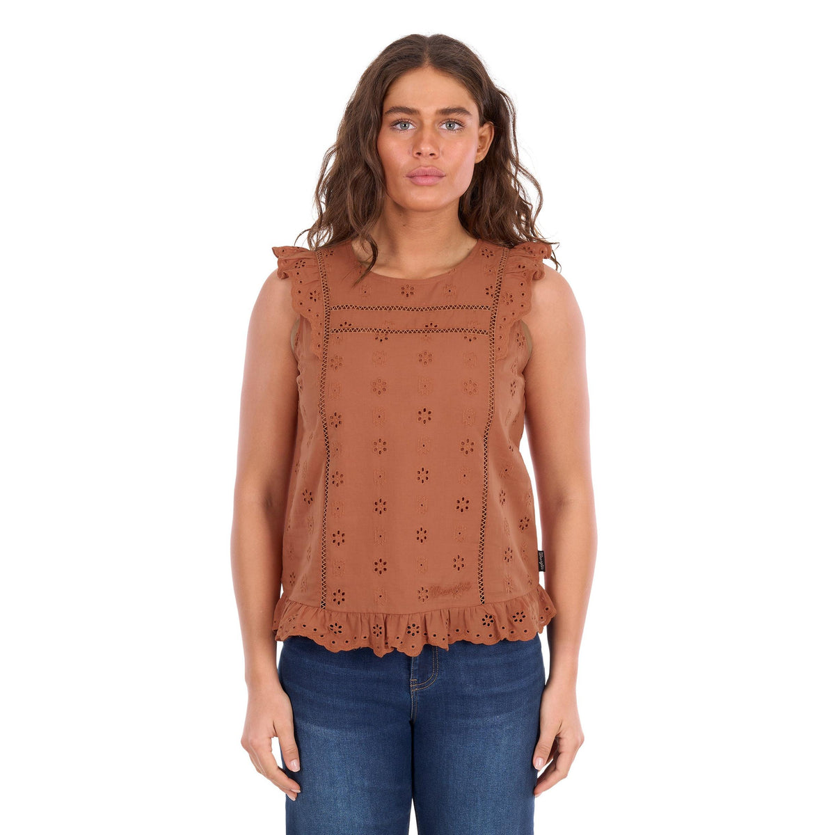 WRANGLER WOMENS GRACE SLEEVELESS BLOUSE-Ranges Country