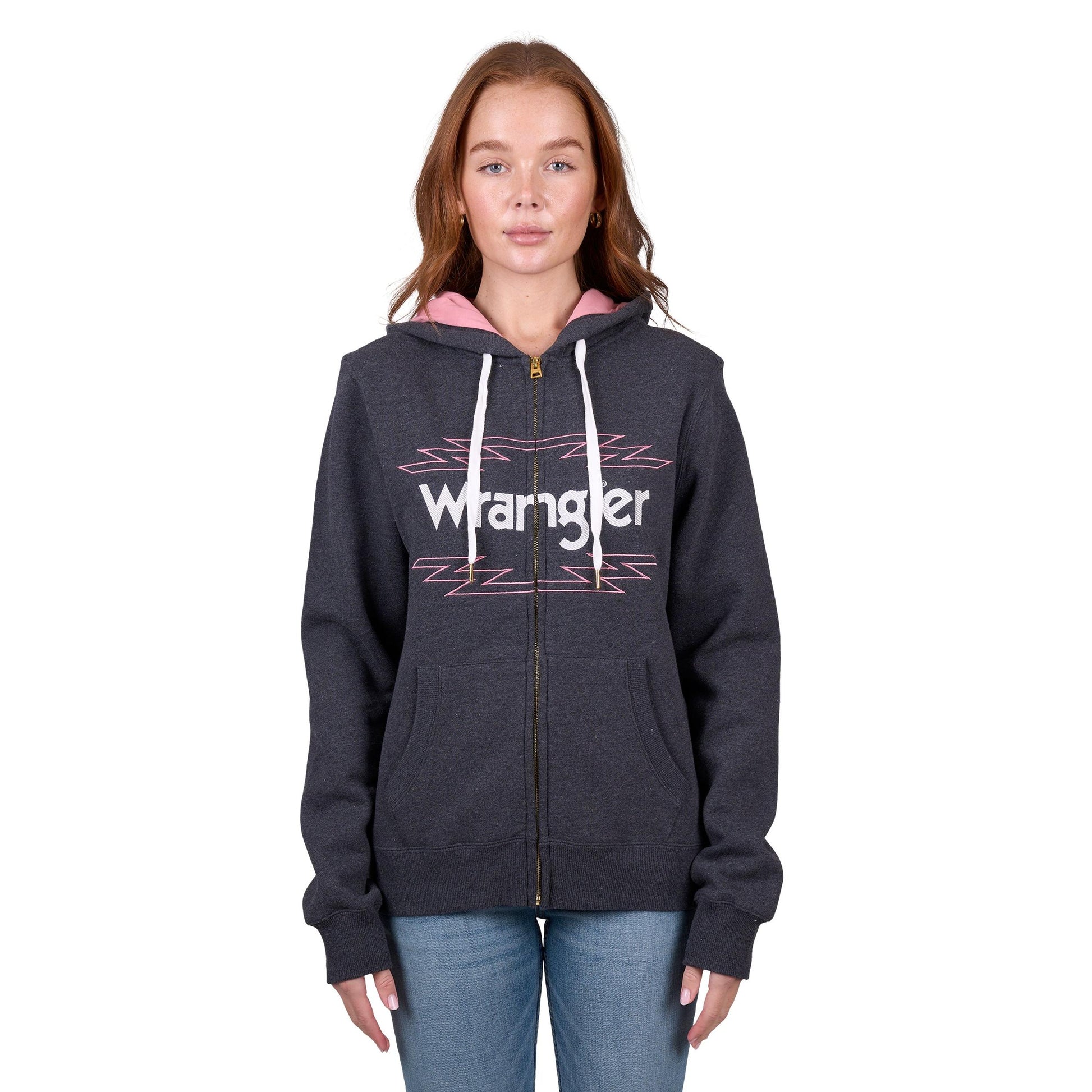 WRANGLER WOMENS LOLA ZIP UP HOODY-Ranges Country