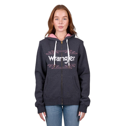 WRANGLER WOMENS LOLA ZIP UP HOODY-Ranges Country