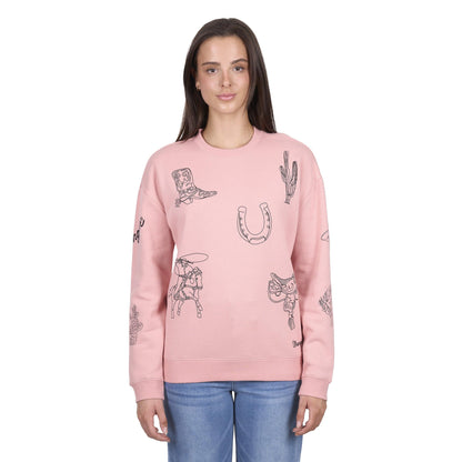 WRANGLER WOMENS MALLORY CREW-Ranges Country