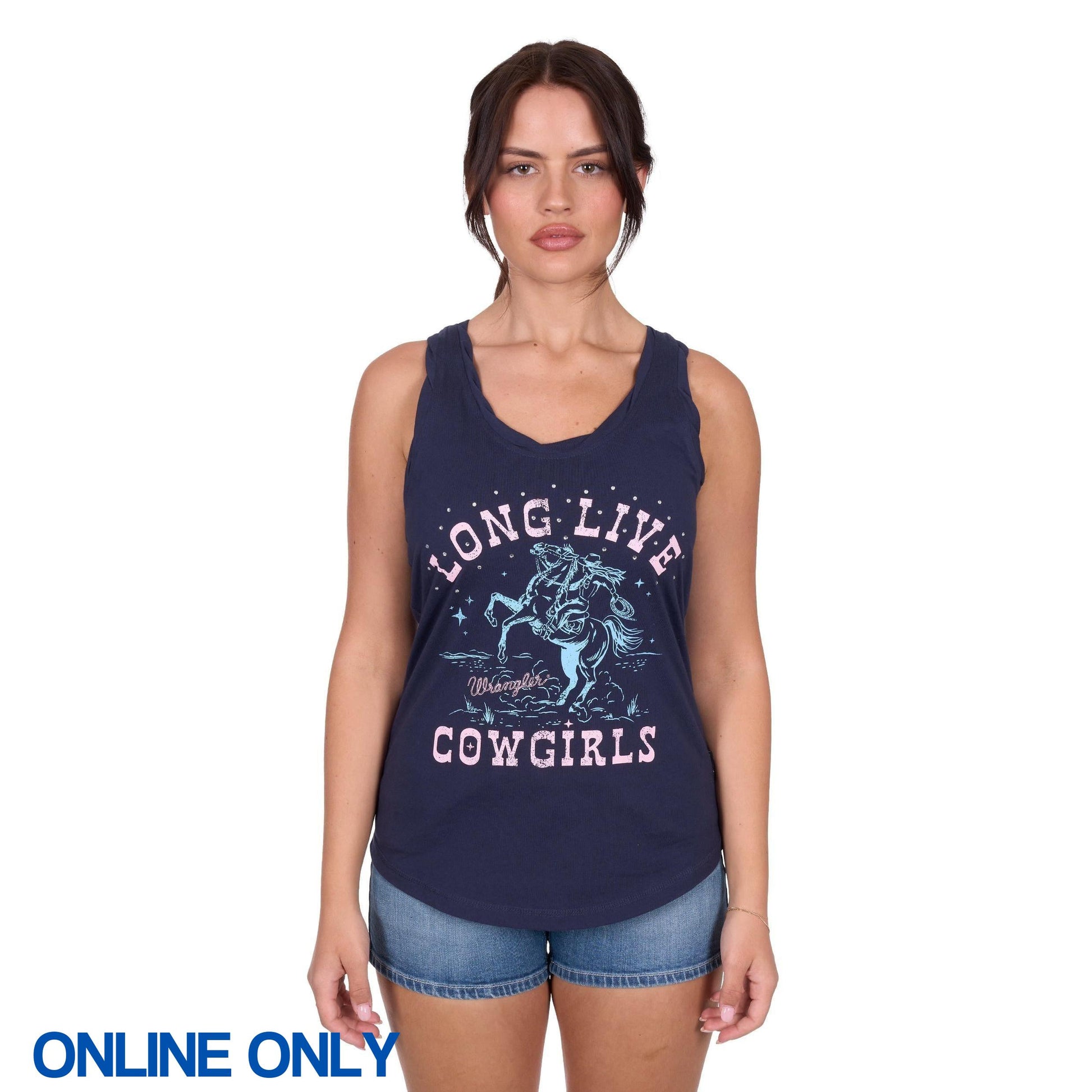 WRANGLER WOMENS PENELOPE TANK-Ranges Country
