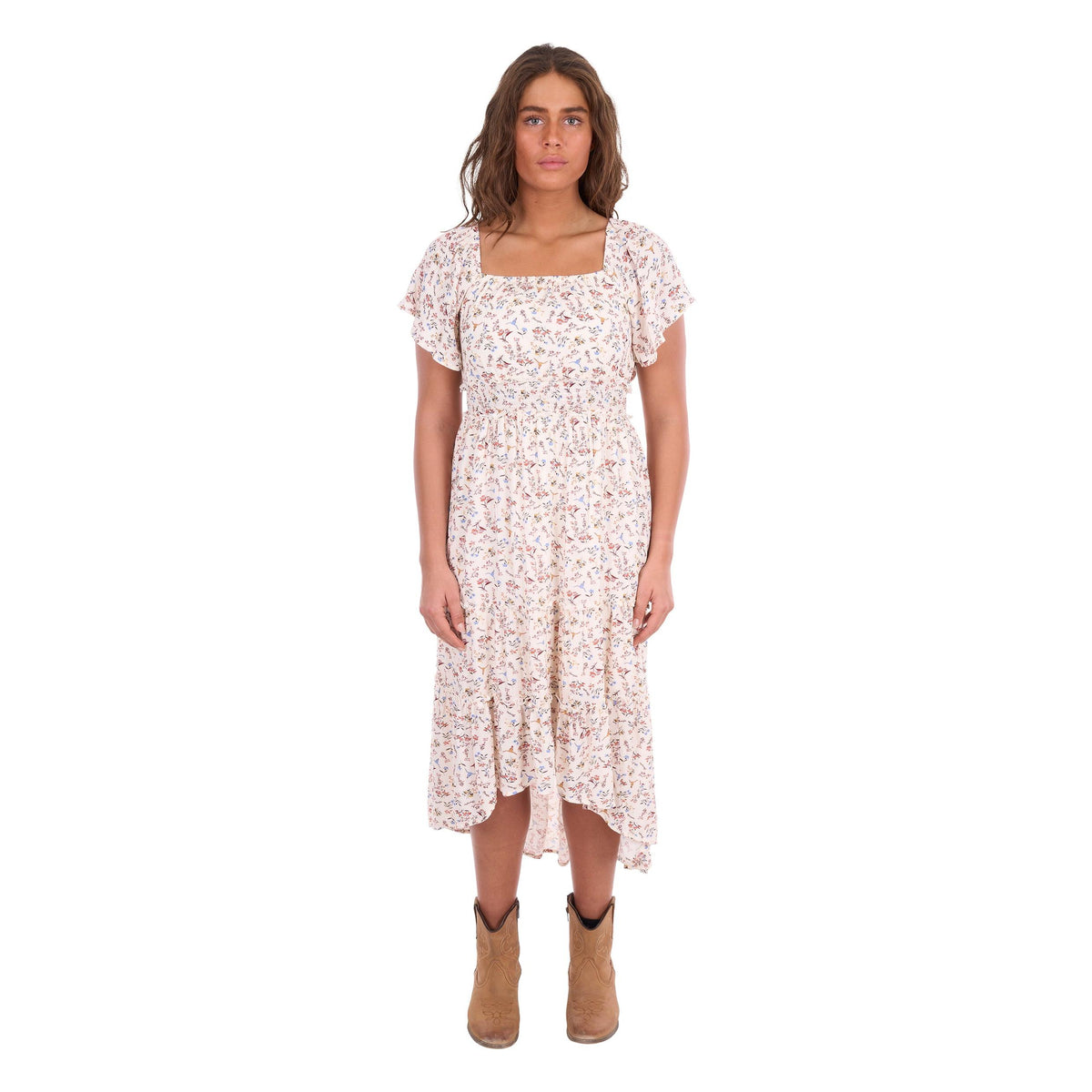 WRANGLER WOMENS RENEE SHORT SLEEVE DRESS