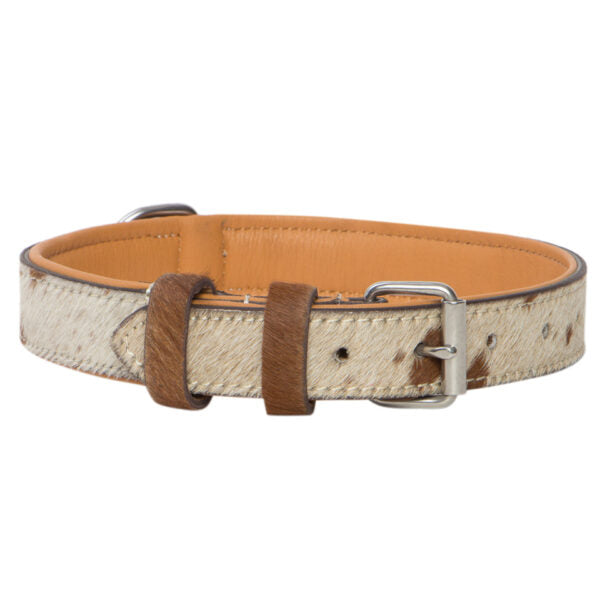 COWHIDE DOG COLLAR