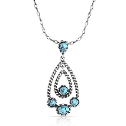 MONTANA ATTITUDE WANDER WESTER TURQUOISE NECKLACE