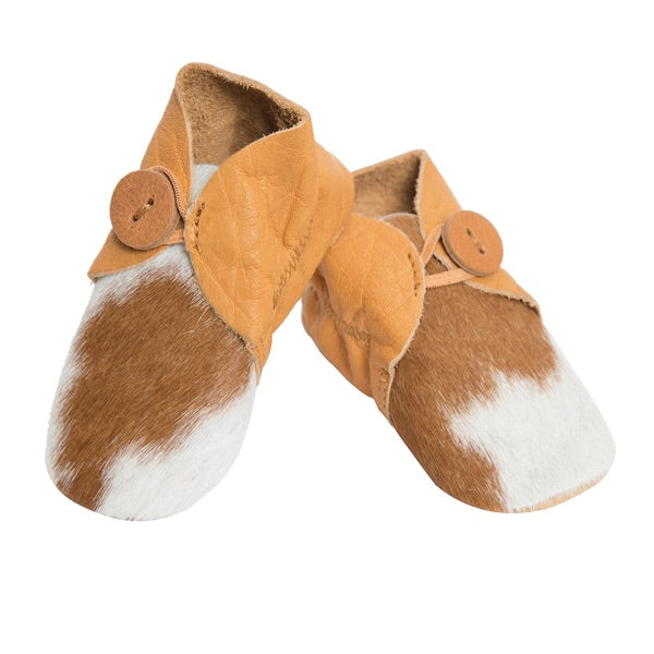 HAIR ON COWHIDE BABY BOOTIES