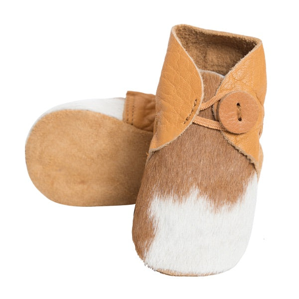 HAIR ON COWHIDE BABY BOOTIES