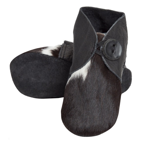HAIR ON COWHIDE BABY BOOTIES