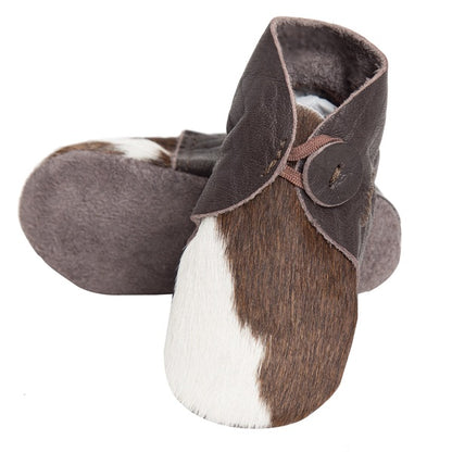 HAIR ON COWHIDE BABY BOOTIES