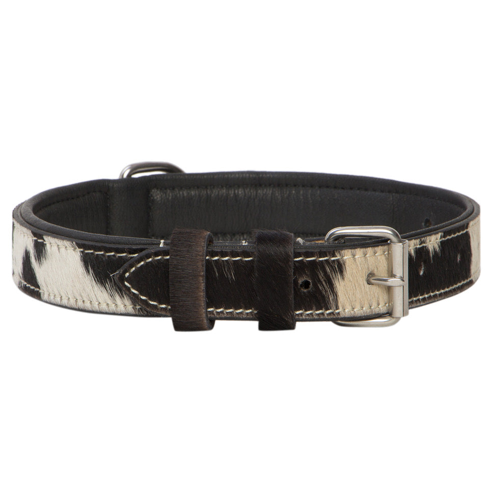 COWHIDE DOG COLLAR