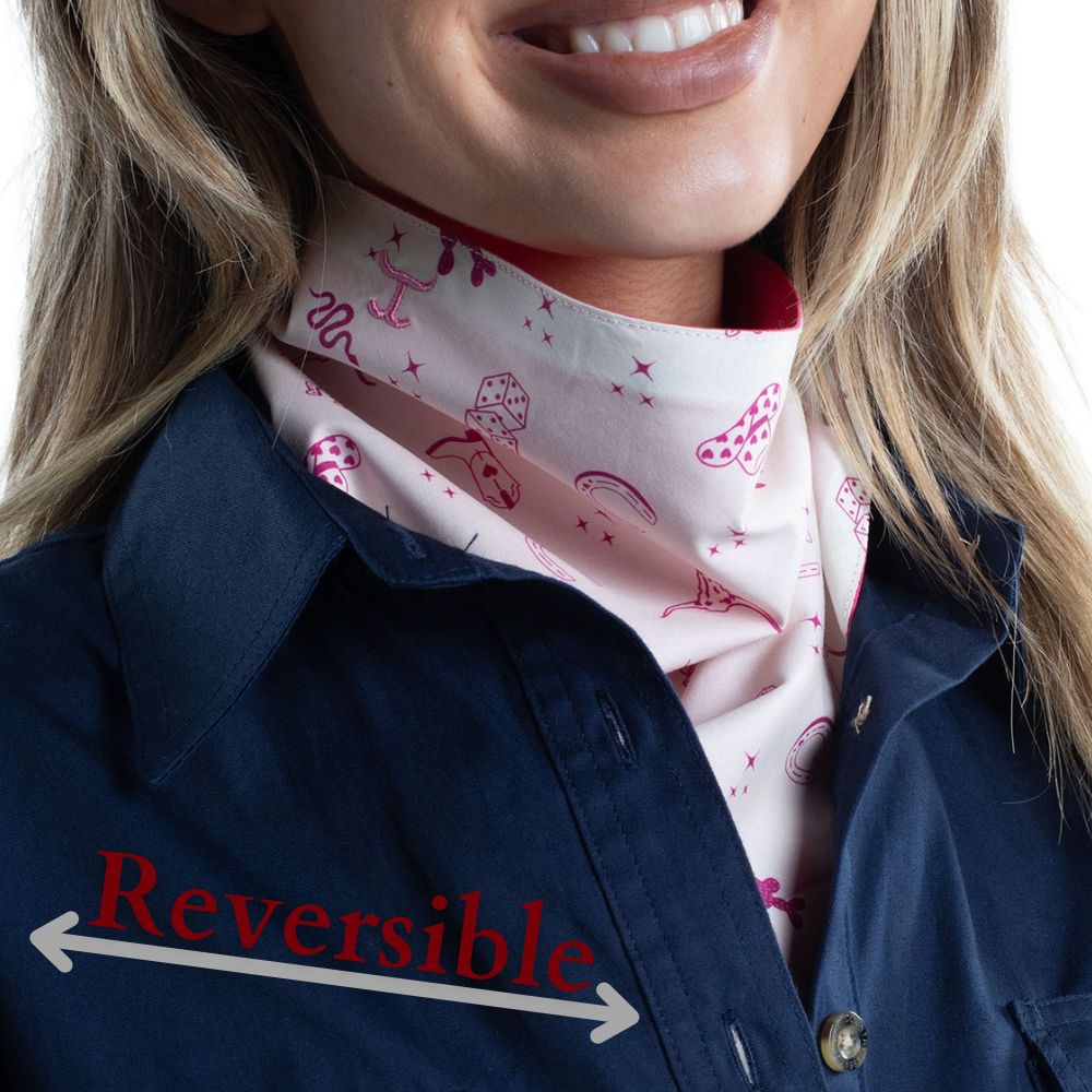 JUST COUNTRY CARLEE DOUBLE SIDED WESTERN PRINT SCARF