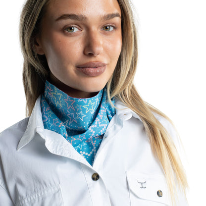 JUST COUNTRY CARLEE DOUBLE SIDED STARS SCARF