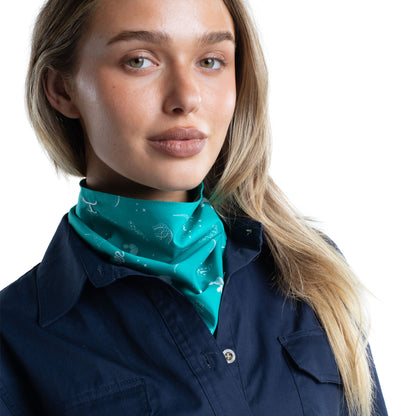 JUST COUNTRY CARLEE DOUBLE SIDED WESTERN PRINT SCARF