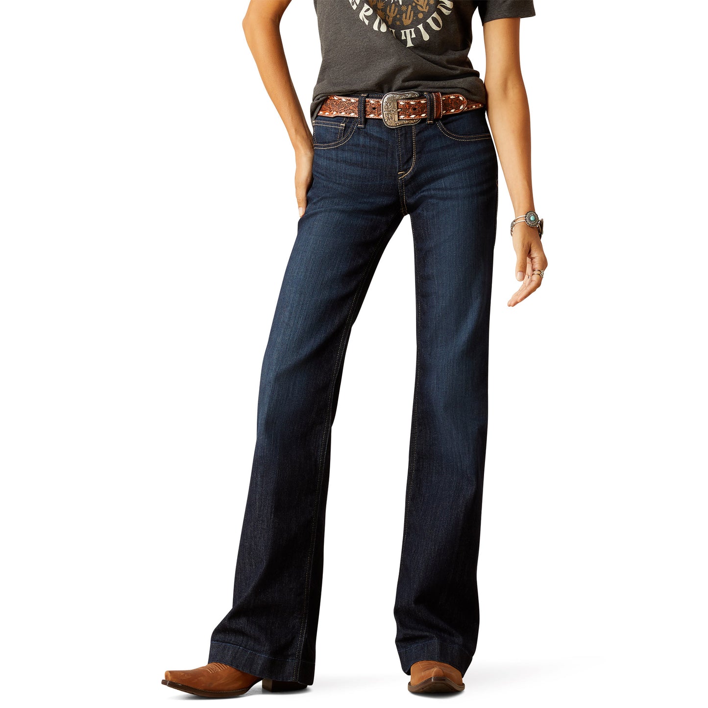 ARIAT WOMENS PERFECT RISE OPHELIA NASHVILLE TROUSER JEANS