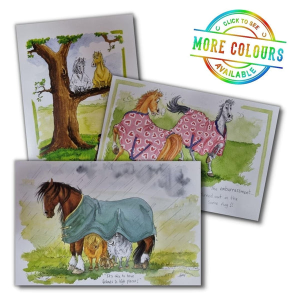 ALISONS ANTICS HORSE GIFT CARD-Ranges Country