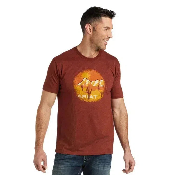 ARIAT MENS DESERT SCAPE TEE-Ranges Country