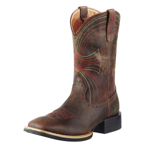 ARIAT MENS SPORT WIDE SQUARE BOOTS-Ranges Country