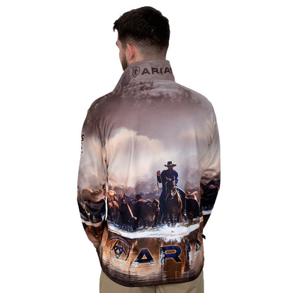 ARIAT MENS WESTERN MUSTER FISHING SHIRT