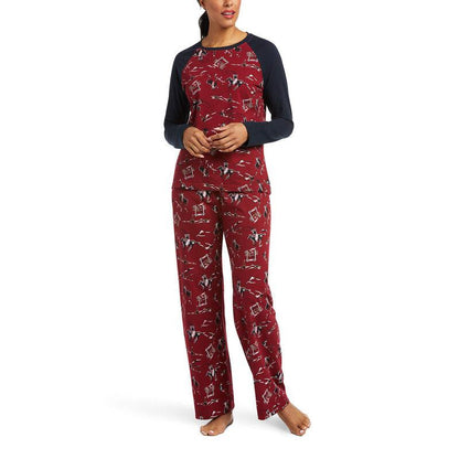 ARIAT WOMENS WILD WEST PYJAMAS-Ranges Country