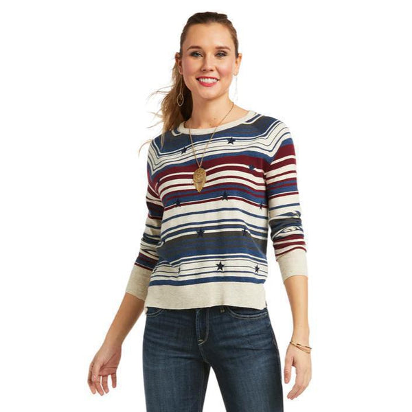 ARIAT WOMENS YOURE A STAR SWEATER-Ranges Country