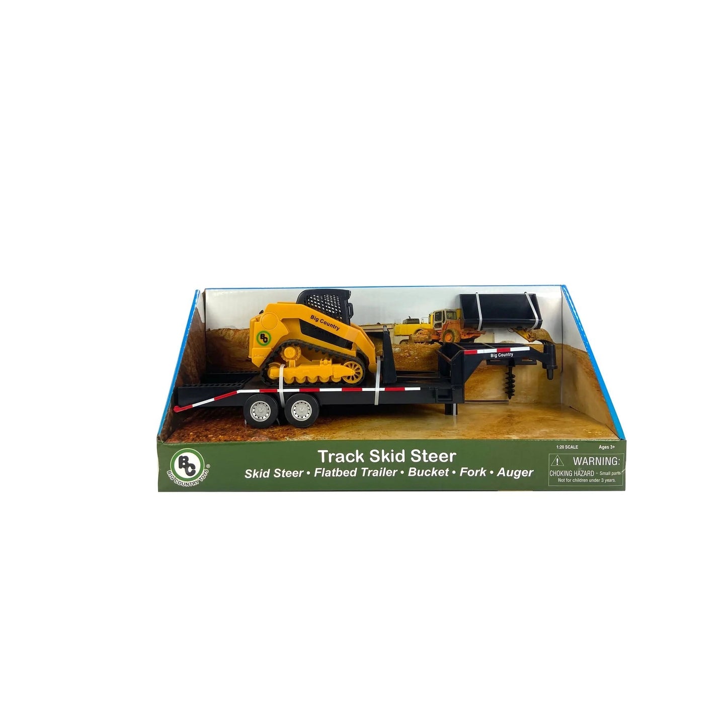 BIG COUNTRY TOYS SKID STEER, TRAILER & ACCESSORIES