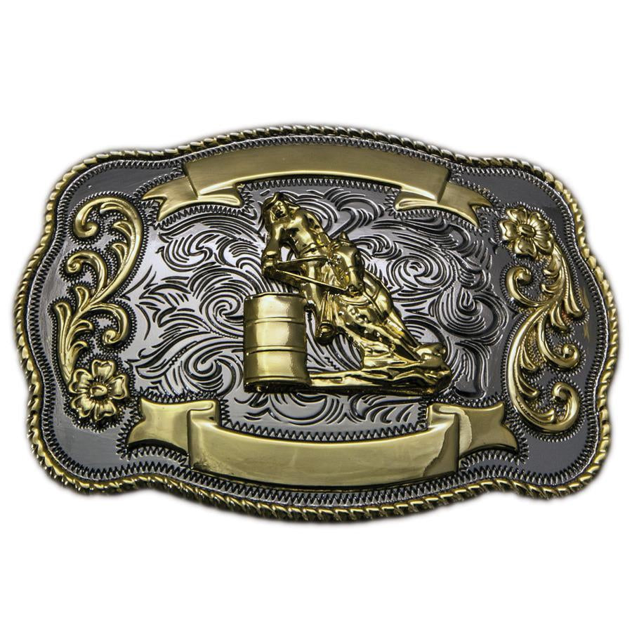 BRIGALOW KIDS BARREL RACER BELT BUCKLE-Ranges Country