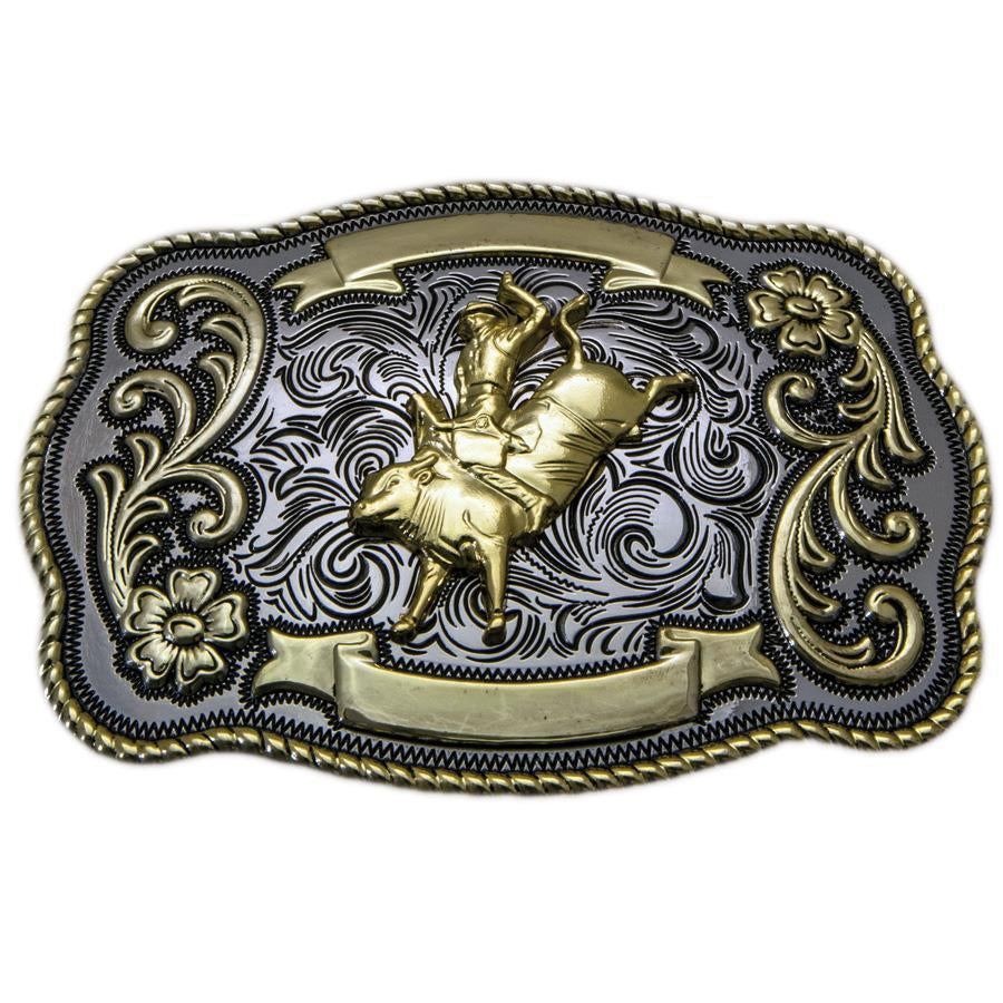 BRIGALOW KIDS BULL RIDER BELT BUCKLE-Ranges Country