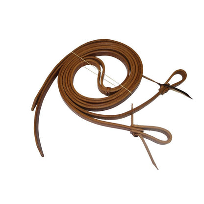 FORT WORTH 5/8in SPLIT REINS 8ft W/ WATERLOOP ENDS-Ranges Country
