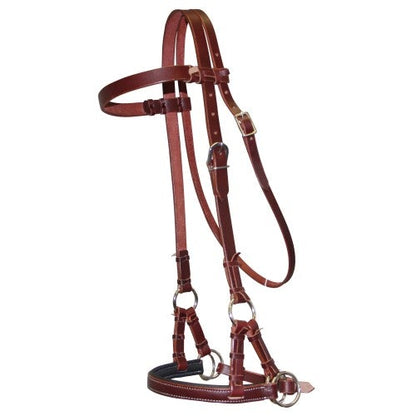 FORT WORTH PADDED LEATHER SIDE PULL-Ranges Country
