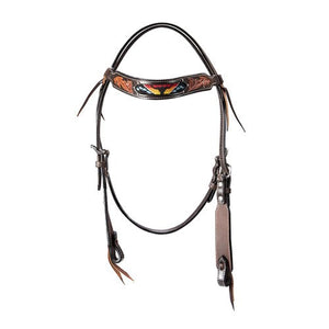 FORT WORTH SUNSET STEER HEAD BRIDLE-Ranges Country