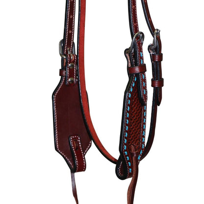 FORT WORTH TURQUOISE BASKET ONE EAR BRIDLE