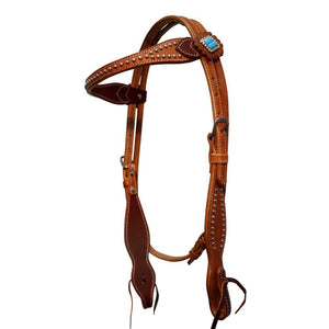 FORT WORTH TURQUOISE JEWEL BRIDLE-Ranges Country