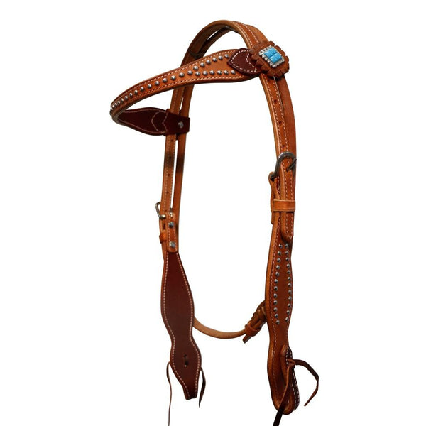 FORT WORTH TURQUOISE JEWEL BRIDLE-Ranges Country