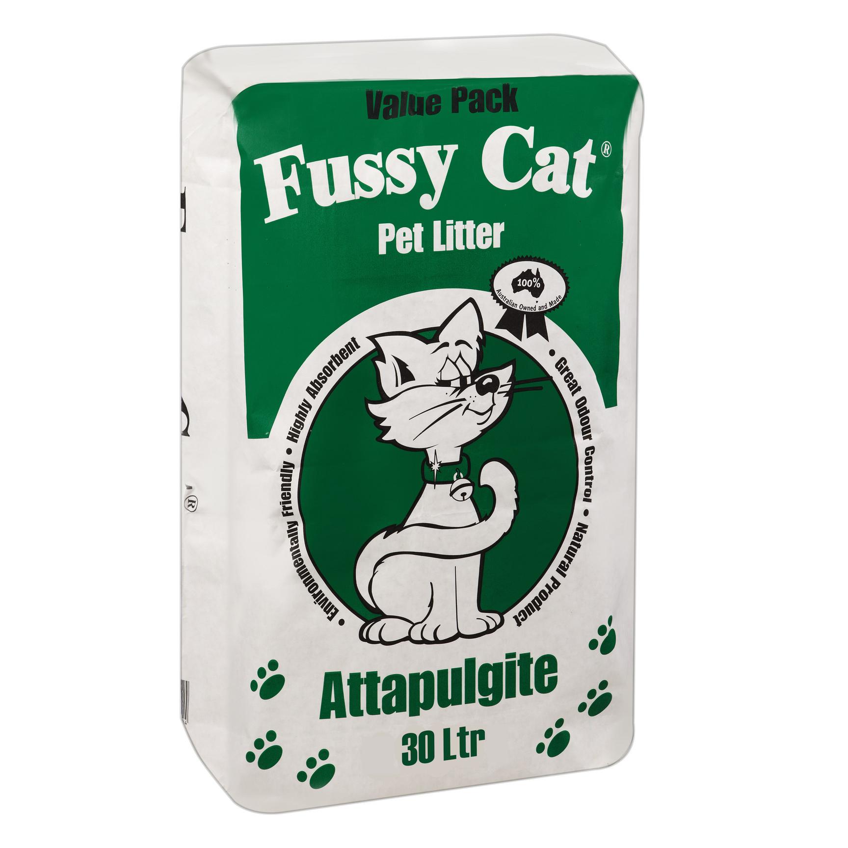FUSSY CAT ATTAPULGITE PET LITTER 20KG-Ranges Country