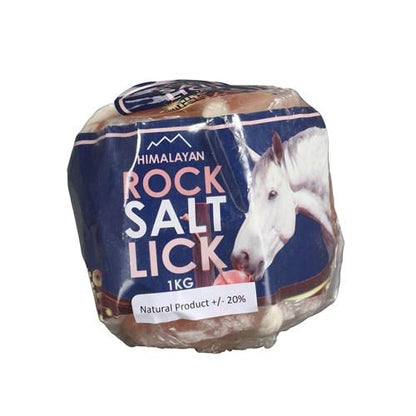 HIMALAYAN ROCK SALT LICK WITH ROPE 1KG