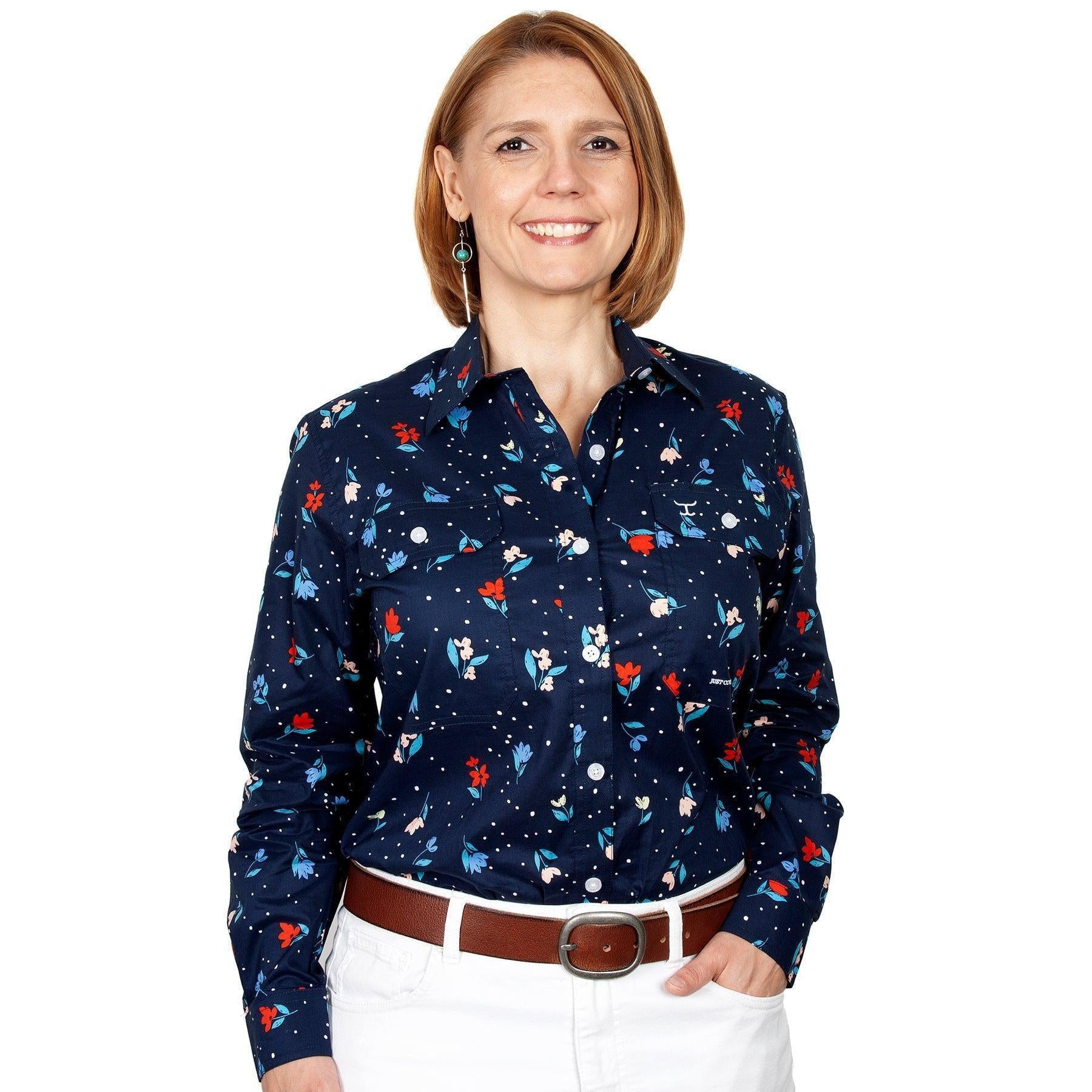 JUST COUNTRY WOMENS ABBEY SHIRT-Ranges Country