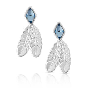 MONTANA SWEET MEMORIES FEATHER EARRINGS-Ranges Country